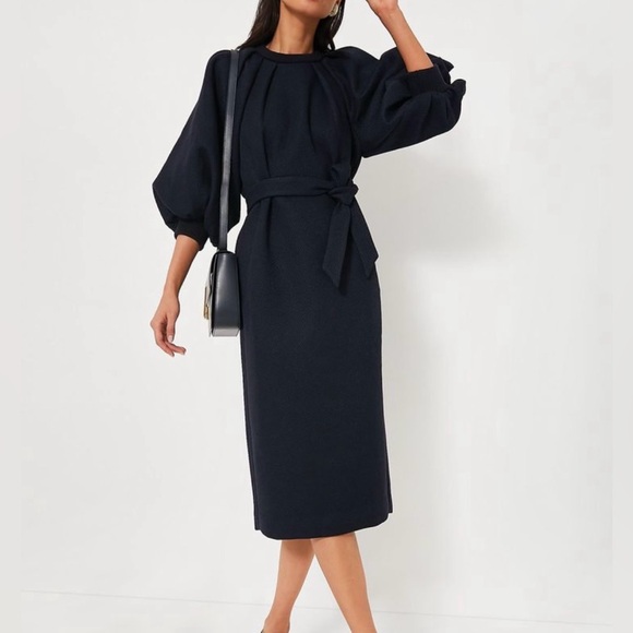 Tuckernuck Elsa Midi Dress Navy Women's Medium - cruiseboatoman.com